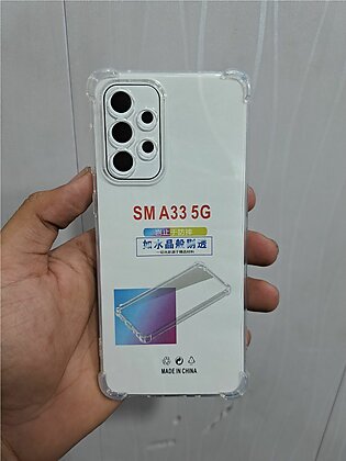 Samsung A33 5g Transparent Mobile Back Cover Witj Bumper Corners | Antishock Mobile Back Cover