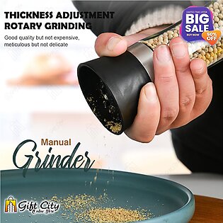 Gift City -  Kitchen Manual Salt & Pepper Grinder Shakers Spices Mill Crusher Glass Kitchen Tools