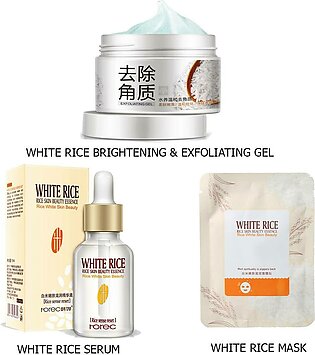 BIOAQUA White Rice Glowing Beauty Care Series- Pack Of 3
