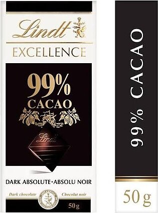 Lindt Excellence Dark 99% Cocoa Chocolate Bar 50g