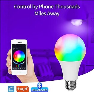 Tuya Smart Led Bulb E27 220v Smart Light Dimable Bluetooth Rgb Lamp App Control For Bedroom Room Decoration Party Lights