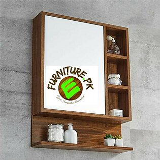 Strong and Heavy New Look Bathroom Cabinet with Mirror and Shelves by eFurniturePk