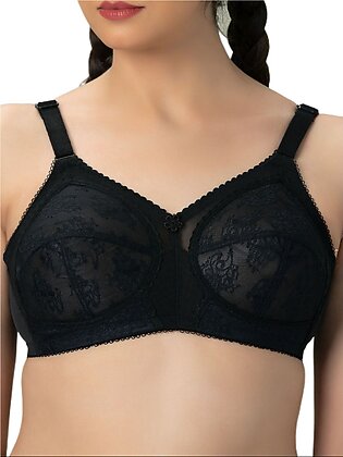 Bebelle, Doria Lace, Bra For Women And Girls, Formal Bra, Control & Support Bra, Black, B Cup/c Cup
