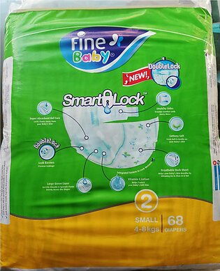 Fine Baby Diaper Size 2no Small 3-6kg (68 Pcs Pack)