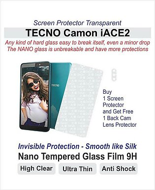 TECNO Camon iACE2 - Screen protector - Best material - Nano Glass