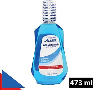 𝐖𝐁𝐌 𝐀𝐢𝐦 Calcium Mouthwash By Wbm - 473ml | Refreshing Flavour Alcohal And Sugar Free Mouth Freshner