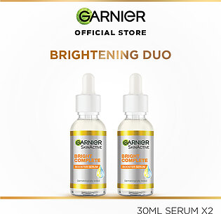 Garnier Skin Active Bright Complete Vitamin C Booster Serum 30 Ml - Contains Niacinamide (pack Of 2)