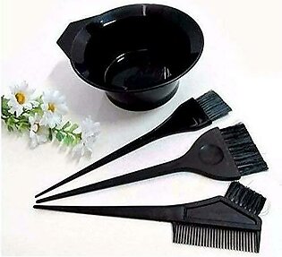 4 Pcs Hairdressing Salon Hair Color Dye Brushes Kit Set Coloring Hair Dye Brush Set