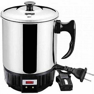 Teknuclei Electric Coffee Kettle, Stainless Steel, Silver