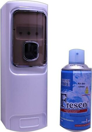 Automatic Led Indicator Air Freshener Dispenser With Free Fresco Air - White 300ml
