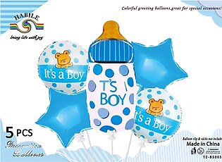 Its A Boy 5pcs Foil Balloons Set