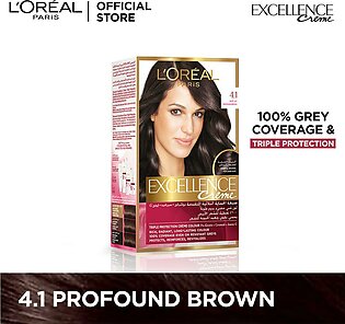 Loreal Paris Excellence Creme - 4.1 Profound Brown Hair Color