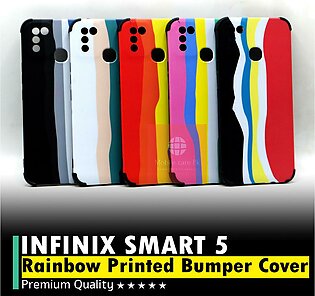 Infinix Smart 5 Back Cover Rainbow Multicolour 3d Bumper Matte Cover For Boys Smart 5