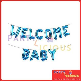 Welcome Baby Letter Foil Balloons Children Party Decoration