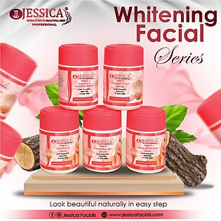 Jessica Ultra Whitening Facial Kit 250g Each Jar - 5 Steps Medium Pack