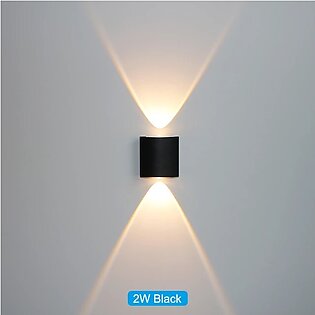 One Plus One Outdoor Light 2w Wall Sconce Aluminium Body