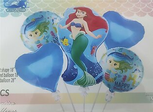 The Little Mermaid Foil Balloon Cluster Set Of 5pcs