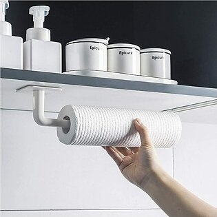 Modern Toilet Paper Holder Self Adhesive and Dispenser for Bathroom Kitchen Washroom Storage- Wall Mount, Holds