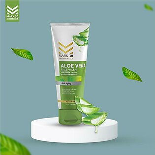 Mark 30 Aloe Vera Face Wash| Face Wash With Aloe Vera| Deeps Cleanses Pores| Cleans 5X Dirt From Skin| Removes Excess Oils| Evens Skin Tone| Removes Blackheads| Reduces Acne|