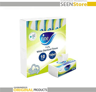 Fluffy Sterilized Facial Tissues 10x Packs ( 130 X2 Ply)