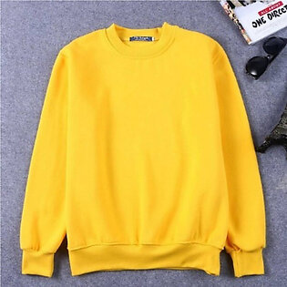 Yellow Printed Sweatshirt For Women - 11202019