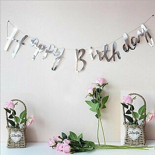 Happy Birthday Shiny Bunting Banner for (Boys/Girls) Birthday Parties And Decorations