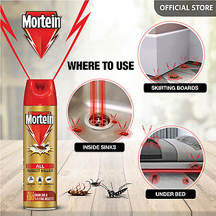 Mortein All Insect Killer Spray Kills In One Spray 550ml