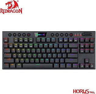 Redragon K621 Horus Tkl Rgb Bluetooth 5.0 Wireless Mechanical Gaming Keyboard Usb 2.4g 3 Mode Slim Red Switches