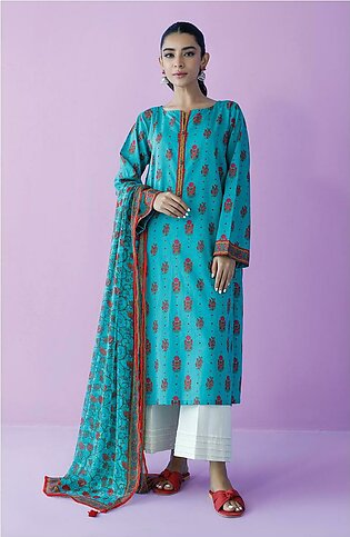 Orient Unstitched 2 Piece Printed Lawn Shirt And Chiffon Dupatta For Women And Girls - Orient Lawn Vol. Ii 2023 - Collection: Lawn Vol. Ii 2023