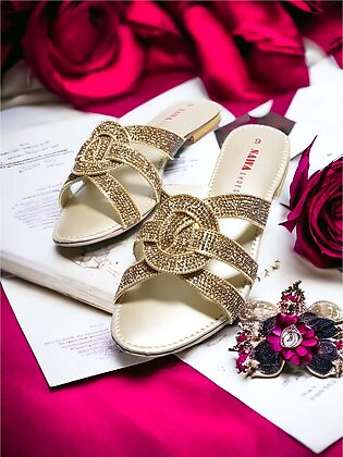 Flat Fancy Sandal For Women Or Girls-sawa Shoes - 644
