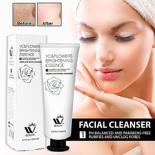 Wbm Vitamin C Whitening Facial Cleanser Made In Usa - 120ml Face Wash For Oily Skin