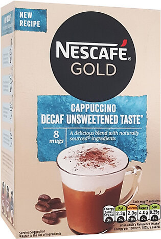 nescafé gold cappuccino decaf unsweetened taste coffee