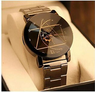 Black Stainless Smart Chain Watch For Men