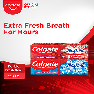 Double Fresh Deal - Colgate Maxfresh Spicy Fresh & Peppermint Ice Toothpaste