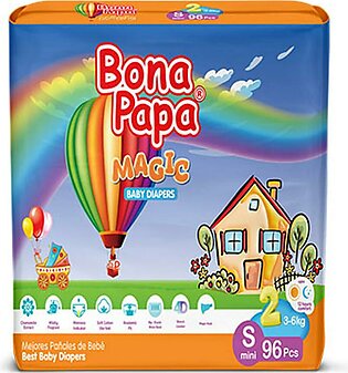 Bona Papa Baby Diaper (size 2no Small) 3-6kg 96pcs Pack