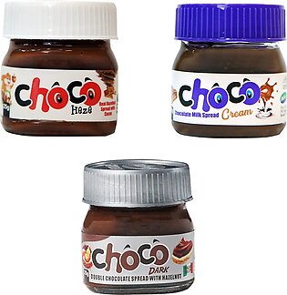 *Triple Offer Pack* Mini Choco Spread Jars (3 Different Flavors) 25g Each