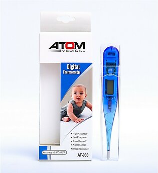Clinical Oral Thermometer - Fast And Accurate Digital Temperature Thermometer For Adults And Children Kids Elderly Easy To Use Underarm Or Rectal Thermometer With Fast Readout Flexile Body With Fever Alarm