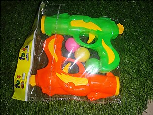 Gaza Toy 2 Pieces Plastic Shooter Pack Of 3 Balls For Kids Toy
