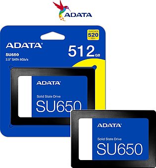 Adata Su650 512gb 2.5inch Internal Ssd Solid State Drive 3d Nand Flash