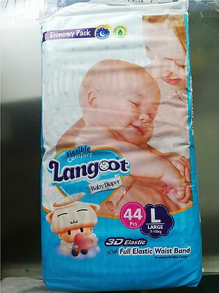 Langoot Baby Diaper Size-4 , Large 7-15kg (44-pcs Pack)
