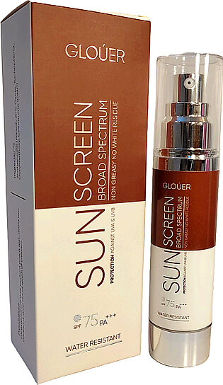 Glouer Sun Screen Sun Protection Cream Sun Block Spf 75 Broad Spectrum Pa+++