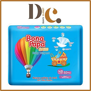 Bona Papa Magic Baby Diapers Size-1 New Born (0-4 Kg / 50 Pcs)