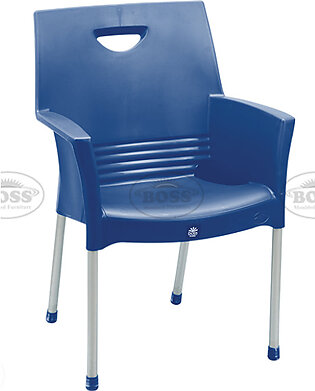 Boss Bp-317 Mega Jhony Pack Of 6 Pure Plastic Chair With Steel Legs