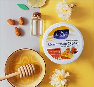 Bodysol Almond & Honey Moisturizing Cream - 135g - Universal All Purpose Moisturizing Cream - All Natural Ingredients - Repair & Heals Skin Glow - Day Cream - Moisturizes & Nourishes Skin - Hydrating Cream