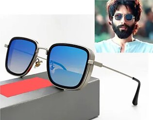 New Kabir Sign Sqaue Sunglasses For Men Fashion Stainless Steel Square Shap Frame With Blue Sunglasses For Men And Boys Most Demanded Square Sunglasses For Boys