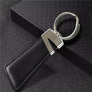 Stylish Key Chain Genuine Leather With Metal Keyring