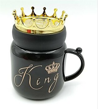 King Lid Ceramic Coffee Mug