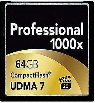 Memory Card Professional CF 1000X (120MB/s) 64GB 4K - Black