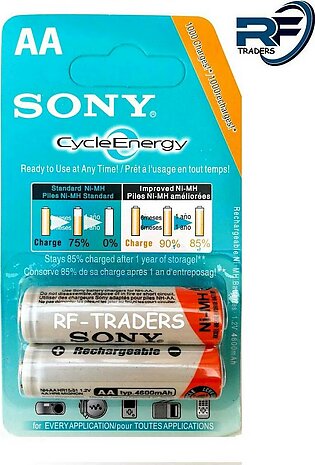 Pack Of 2 Cycle Energy Rechargeable Cell AA (Double A)