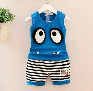 T-shirt Sando And Short Pant For Kids Baby Boys And Baby Girls Round Neck Short Sleeve Tee Top's Clothes Sets Dresses Outfit